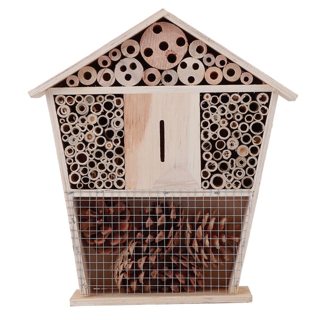 East buy Insect House, Gardening Wooden Insect Small House Shelter Nesting Handicrafts Decoration for Bee Bug