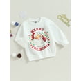 thumbnail image 3 of Bagilaanoe Toddler Baby Girl Boy Christmas Sweatshirt Long Sleeve Print Pullover 9M 12M 24M 3T 4T 5T Kids Fall Loose Tee Tops, 3 of 8