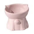thumbnail image 4 of Comedero para gatos, comedero para perros pequeños, protector de bigotes y cuello, bebedero estable y para gatos. Rosa, 4 of 8