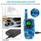 thumbnail image 1 of Walkie Talkies para niños FAYOGOO recargables 22 canales 4 millas CAMO Azul, 1 of 2