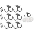 thumbnail image 3 of HAHADAXA Under Cabinet Mug Rack Under Cabinet Mug Rack Shelf Hanging Cup Storage Holder Display Organizer with 2 Hooks 6PCS, 3 of 7