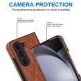 thumbnail image 6 of ELEHOLD for Samsung Galaxy Z Fold7 Case,Women Luxury PU Leather Ultra Slim Anti-Drop Protection Cover All-Inclusive Shockproof  New Case for Samsung Galaxy Z Fold7,Brown, 6 of 7