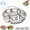C, variant on Stainless Steel Divided Plate with Double Handles, Round Divided Dinner Plate, Upgraded Round 5-Compartment Lunch Tray Prevents Flavor Mixing for Meal Prep Cooking Home Camping Use (C)