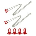 thumbnail image 1 of 6 piezas 1:10 RC crawler Tow Hook con cadena de remolque para Axial SCX10 D90, 1 of 9