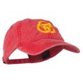 thumbnail image 5 of 3 Rings Connected Embroidered Cap - Red OSFM, 5 of 5