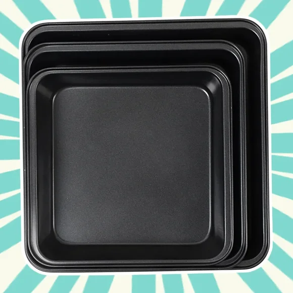 Multifunctional Square Baking Pan for Home Baking - Non-Coated Surface for Even Heat Distribution, 22.5cm Small Size Cake Mold, Essential Kitchen Tool, Cross-Border Bestseller, Durable Quality Made