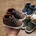 thumbnail image 5 of WZEIIOT Baby Boys Sneakers Spring Autumn Soft Sole Color Block High Top Casual First Shoes Learning Walking Shoes Boys Girls Lightweight Breathable Comfy Athletic Footwears Us Size:6, 5 of 9