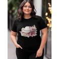 thumbnail image 4 of Women's T-Shirt,Short Sleeve Tee Shirts Casual Tops White Cowboy Hats Crewneck T Shirt for Women, 4 of 8