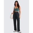 thumbnail image 3 of Pantalones deportivos CRZ YOGA SoftAura para mujer de pierna ancha, talla XL, color negro, 3 of 5
