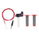 thumbnail image 1 of Kit de cubiertas de empuñaduras de motocicleta Unique Bargains 7/8" 22mm 15/16" 24mm, empuñaduras de manillar de goma antideslizantes para motocicleta, scooter, bicicleta, ATV, rojo, 1 juego, 1 of 1