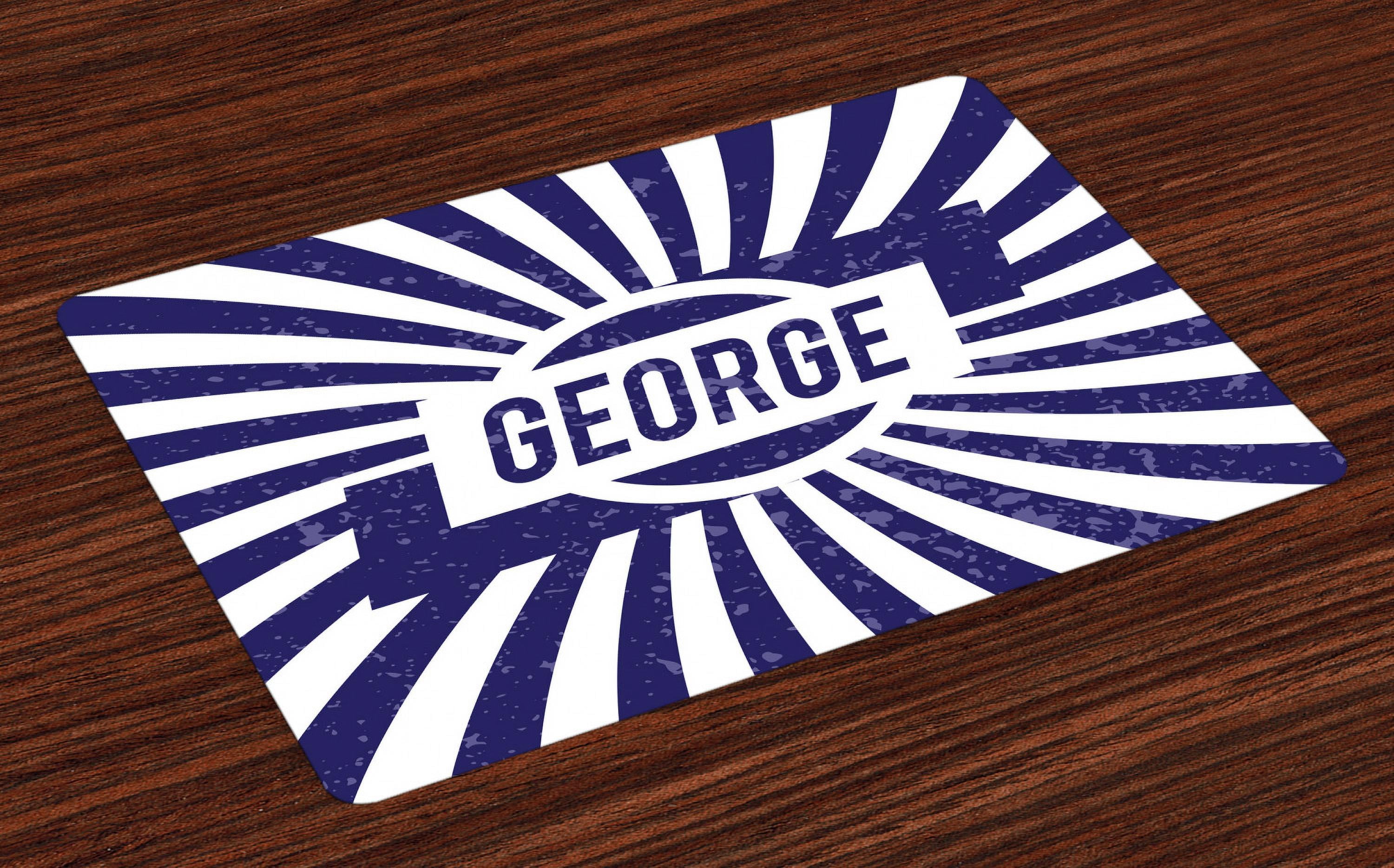 Placemats Set of 4 Widespread Old English Given Name on Radial