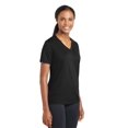 thumbnail image 4 of Sport-Tek Ladies PosiCharge RacerMesh V Neck Tee-2XL (Black), 4 of 6