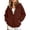 Coffee, variant on Hoodies for Teen Girls Zip Up Cute Hoodies Fall Jacket OverSized Casual Sweatshirts with Pocket (APink,5-6 Years)