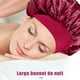 thumbnail image 3 of Gorro de dormir elástico reutilizable de satén para el cuidado del cabello, 3 uds., 3 of 5