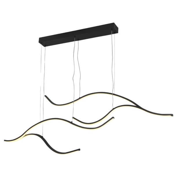 Lámpara Candil Colgante LED Nunzio Luxica Lighting Negro
