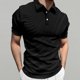 thumbnail image 3 of Camisas Para Hombre Camisa de hombre Performance Camisas de manga corta Camisa (Black, M), 3 of 4