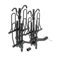 thumbnail image 3 of Reese Bike Rack 63138 Explorer; 1-1/4 Inch And 2 Inch Receiver Hitch Mount; Holds 2 Bikes Or 4 Bikes; Up To 140 Pound Weight Capacity; Bike Tire Clamp; Without Lock; Foldable; Powder Coated Black, 3 of 15