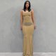 thumbnail image 1 of Women Summer Dress Women's 2022 Skims Dress Casual Slim-fit Sling Home Long DressXL, 1 of 4