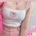 thumbnail image 1 of Sanrios My Melody Suspensión Dibujos animados japoneses Cinnamoroll Kuromi Y2K Spicy Girls Impresión personalizada Camiseta sin mangas con sujetador bordado, 1 of 4