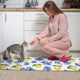thumbnail image 3 of Lemon and Floral White Pattern Anti Fatigue Kitchen Rugs Set Of 2, Non Slip Washable Decorative Floor Mats for Kitchen Sink Laundry, 17"x30" and 17"x47", 3 of 6