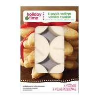 Holiday Time 6-Pack Votives, Vanilla Cookie