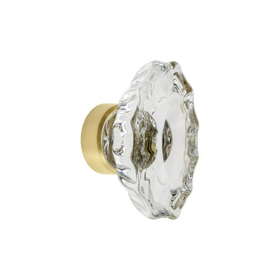 Grandeur Biar-Crys-Knob Biarritz 1-3/4" Crystal Fluted Farmhouse Round Cabinet Knob -