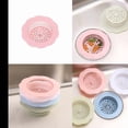 thumbnail image 3 of Kitchen Bath Strainer Flower Design for Debris Filtration and Hair Prevention in Kitchen and Bathroom Material Floral Pattern Drain, 10.6cm, Pink, 3 of 9