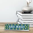 thumbnail image 2 of Easy, Peasy! Lemon Silver Frame Desk Sign (2x8"), 2 of 3