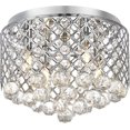 thumbnail image 1 of Lámpara de Techo Empotrada Elegant Lighting Tully 4 Luces Cromo 24x34 cm, 1 of 9