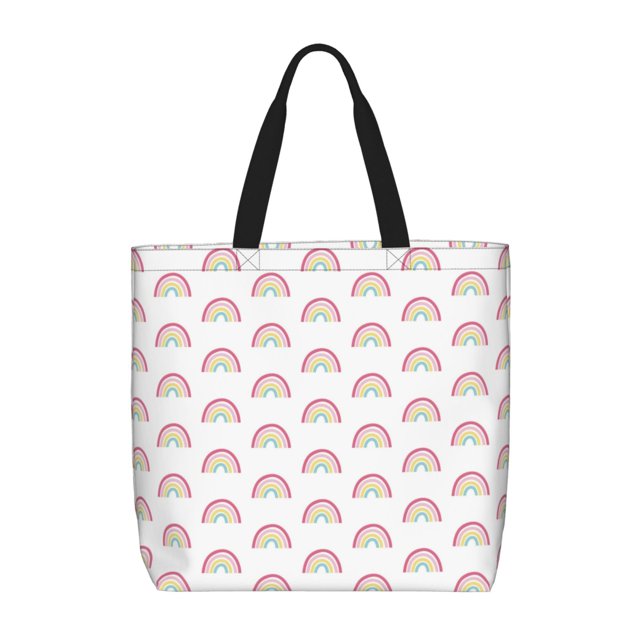 Balery Rainbow Bolsa de Mano para Mujeres con Cremallera, Bolsa de Gimnasio con Compartimentos, Bolsa para Laptop, Bolsa para Trabajo