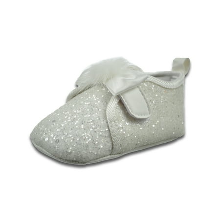 

Adrienne Vittadini Baby Girls Glitter Booties - white 3 - 6 months (Newborn)
