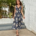 thumbnail image 6 of Oysters and pearls in Blue Sleeveless Dress fairy dress luxury evening dresses for women women dress, 6 of 7