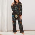 thumbnail image 2 of Sikiie Vibrant Skull Soldier Pajamas for Women Set, Womens Pajama Sets, Lounge Sets for Women, 2pjs for Women-, 2 of 7