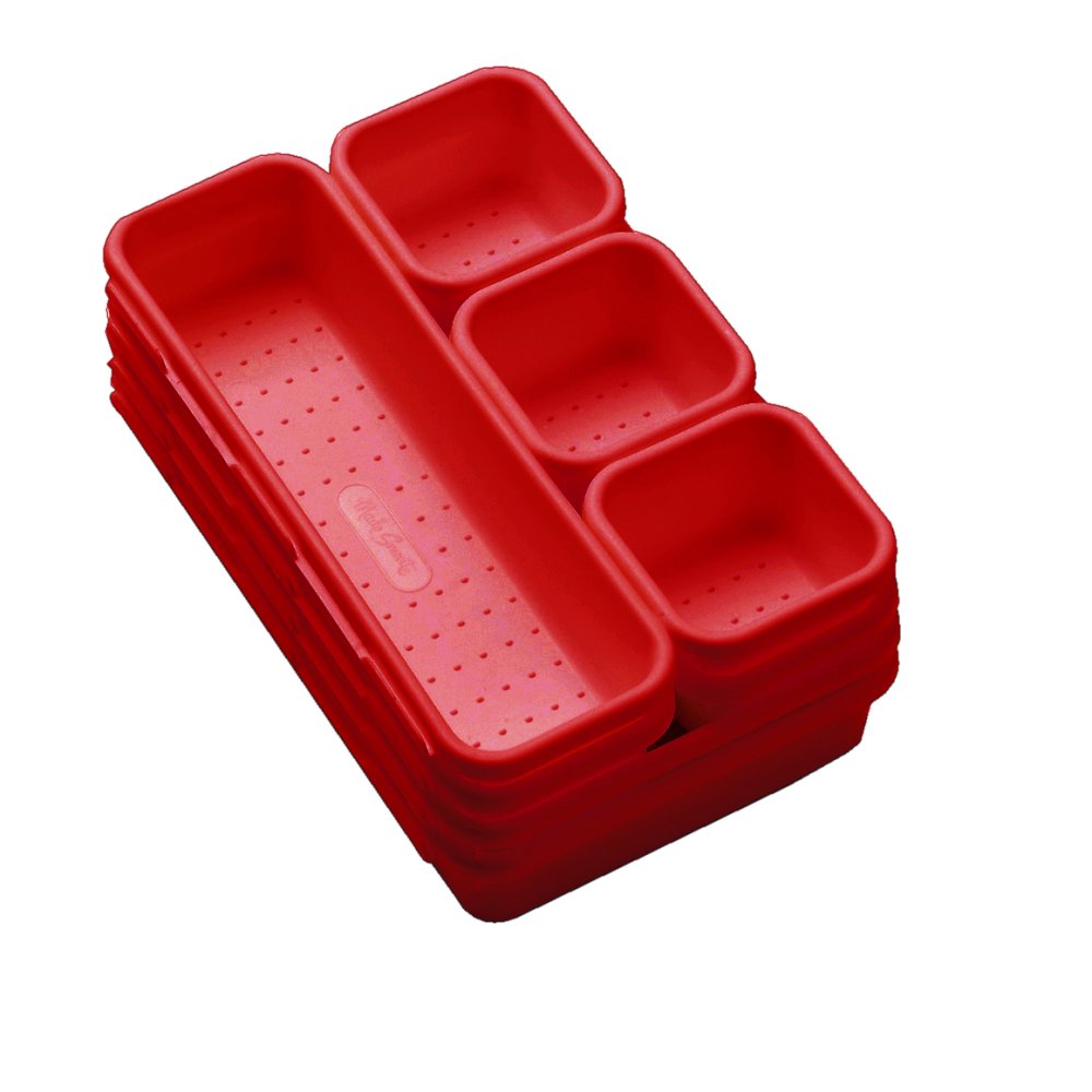 Madesmart 8 Piece Bin Pack Red