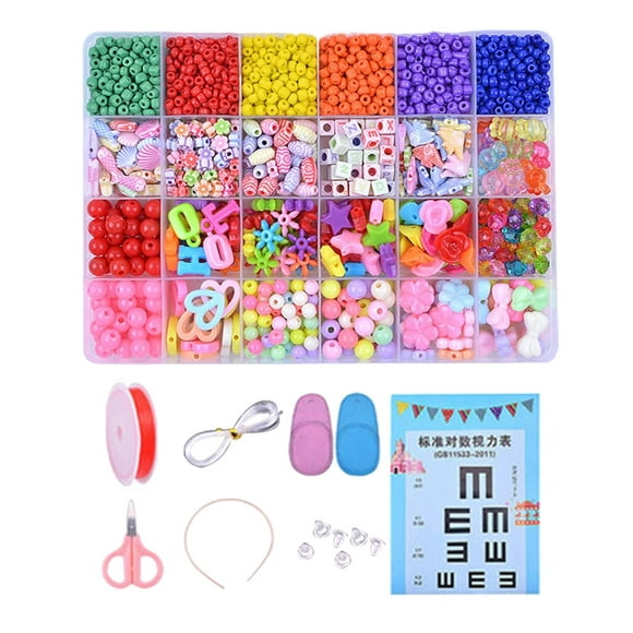 simhoa Perles en Plastique Colorées en Vrac Bricolage Bracelet Fabrication de Bijoux Perles Fleur Breloques A