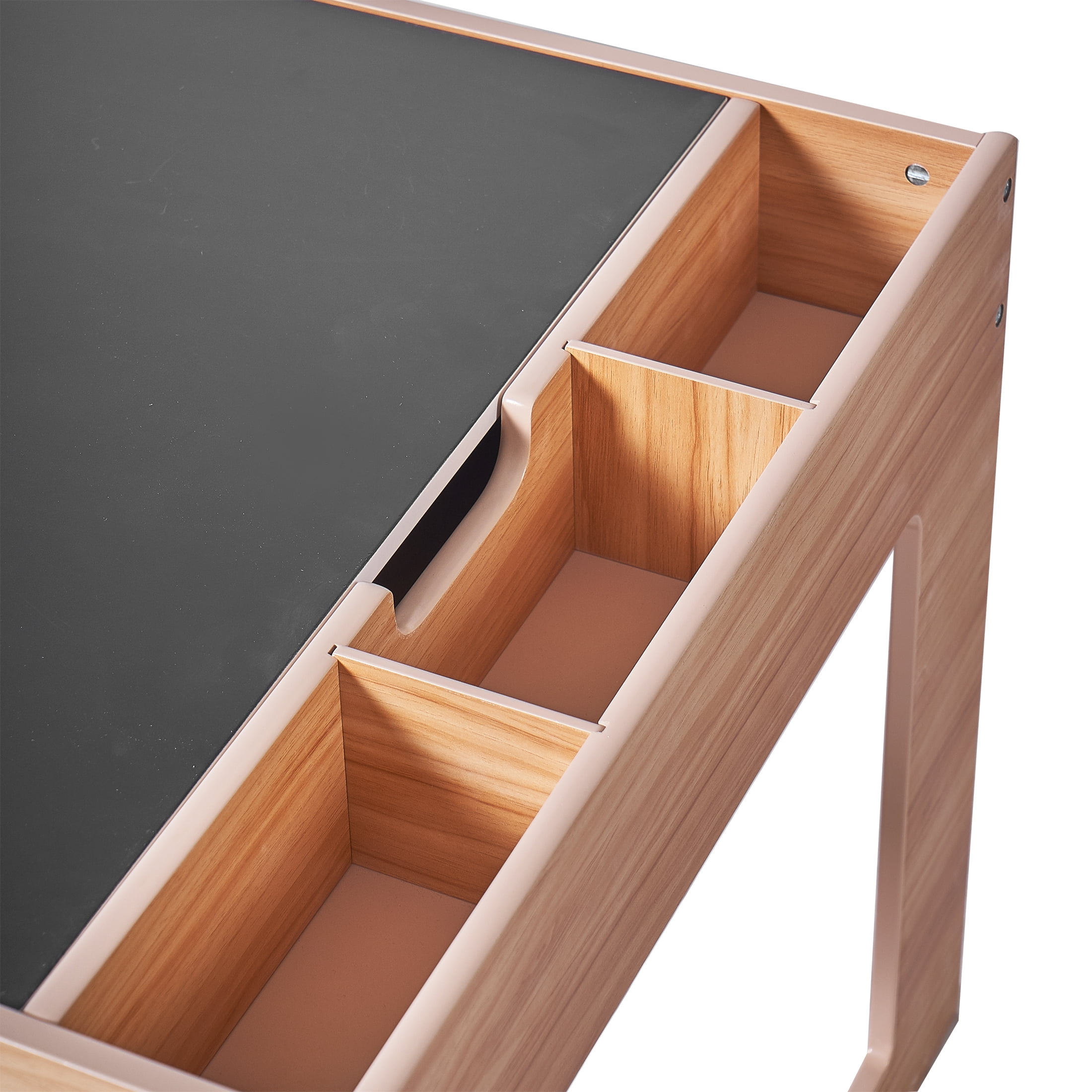 Your Zone Kids Building Block Activity Table with Storage – Montessori Play Table for Crafts, Block Building & Creative Play
