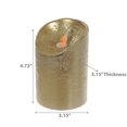 thumbnail image 4 of Bougie Led Scintillante En Cire (Dorée) - Lot De 2, 4 of 4