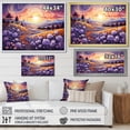 thumbnail image 4 of Designart "Countryside The Violet landscape III" Modern Floater Framed Canvas Art Print, 4 of 7