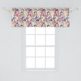 thumbnail image 2 of Ambesonne Retro Valance Pack of 2, Vintage Cocktails Motifs Art, 54"X18", Multicolor, 2 of 4