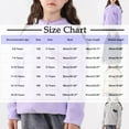 thumbnail image 3 of DxhmoneyHX Girls Sweatshirt Soft Comfy Warm Fleece Pullover Sweaters Fall Winter Lightweight Blouses Fashion Solid Long&nbsp;Sleeve&nbsp;Athletic&nbsp;Tops Size 12 Years, 3 of 6