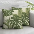 thumbnail image 3 of JRXY Palm Leaves with Lush Branches and Leaves Tropical Jungle Palm Leaves with Charming Colors Plush Pillowcase 1 Piece White, 3 of 5