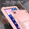 thumbnail image 5 of SaniMore for Lenovo Tab M10 (3rd Gen) 10.1" TB-328F 2022 Case, 3 Layers Multi-Functional [Built-in Kickstand] Heavy Duty Shockproof Rugged Protective Case for Lenovo Tab M10 (3rd Gen), Rosegold, 5 of 8