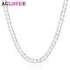 thumbnail image 3 of Aglover nueva cadena cubana de plata de ley 925 12 mm 18/20/22/24/26/28/30 pulgadas collar de cadena lateral para mujer hombre joyería, 3 of 3