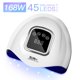 thumbnail image 4 of 168W 4-Gear UV LED Lámpara para hornear uñas Sensor inteligente ajustable Secador de uñas (UE) Likrtyny Cuidado Belleza, 4 of 9