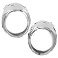thumbnail image 4 of Zcargel 1Pair Front Bumper Fog Light Cover Trim Chrome ABS Fits for Infiniti G37 2010-2013 Replace 62257-1MS2A, 4 of 10