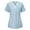 Blue, variant on Up to 60% off Gifts Dianli Basic Tees for Women Short Sleeve V-Neck Summer Tops Short Pants Solid Beach Fashion Casual Pocket Nurses Tunic Uniform Blue xxl for Home