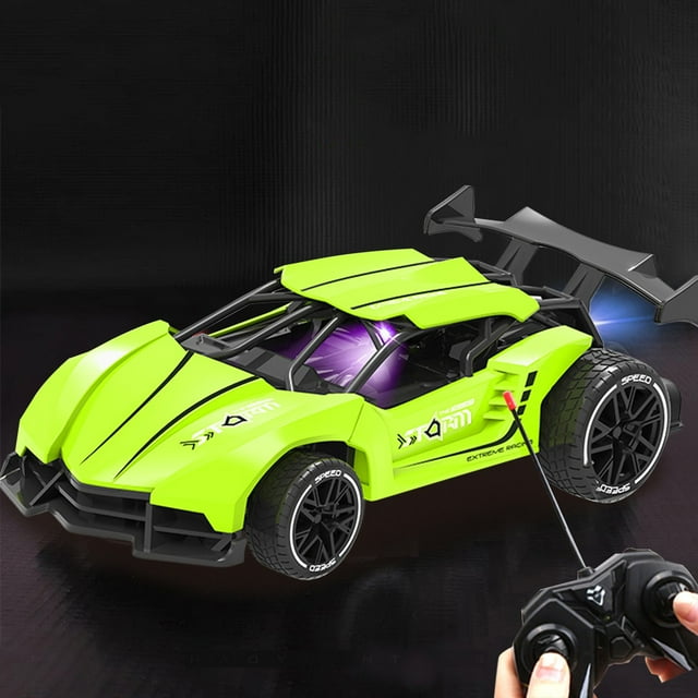 QIPOPIQ Liquidation Jouets de Modèle de Voiture Télécommande à Quatre Voies Garçons Voiture Télécommandée à Grande Vitesse Voiture Télécommandée Rechargeable Voiture Rc Cadeau d'Anniversaire Voiture de Simulation Voiture à Grande Vitesse Jouets pour Garçons
