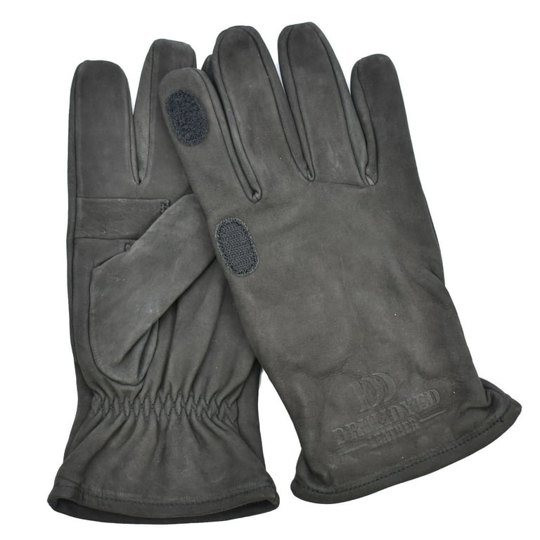 DrymDyed Leather Shooting Gloves Full Finger Light Weight Warm Trigger  Finger Outdoor Hunting Leather Gloves No Odor, Soft and Sweat Absorbent for  Men and Women. 