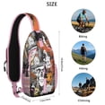 thumbnail image 5 of Sling Backpack,Spooky Halloween Scene Pattern Crossbody Bag with Water Bottle Holder,Waterproof Sling Bag for Men/Women with Chest Phone Holder for Hiking,Travel, 5 of 6