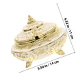 thumbnail image 2 of WHAMVOX Sugar Bowl Elegant Alloy Sugar Container for Kitchen Decor 1Pack, 2 of 8